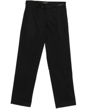 Michael Coal Pressed-Crease Trousers - Black