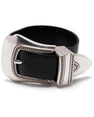 Toga Double Buckle Bangle Bracelet in Black | Lyst Toga Double Buckle Bangle Bracelet in Black | Lyst