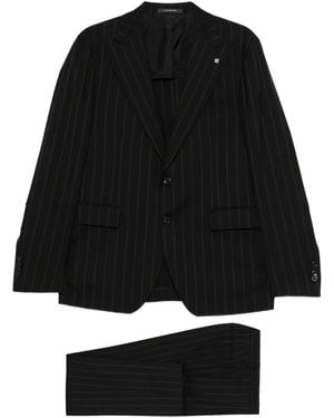 Tagliatore Pinstripe Suit - Black