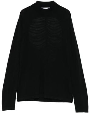 Raquel Diniz Xenia Trui Met Gedrapeerde Hals - Zwart