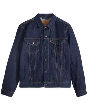 Levi's Button Flap Patch Pockets Jacket - Blue