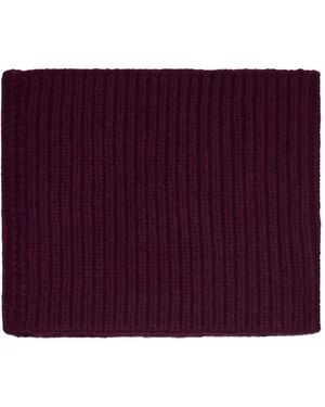 Bompard Écharpe Sam En Cachemire À Design Côtelé - Violet