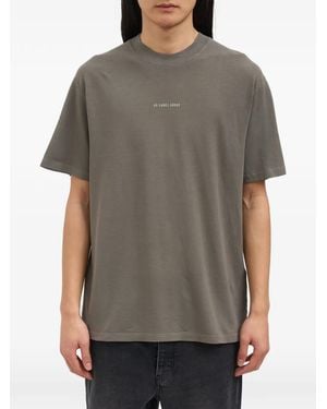44 Label Group Camiseta Con Logo Estampado - Gris
