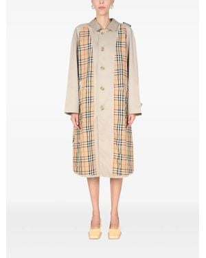 1/OFF Check Pattern Coat - Natural