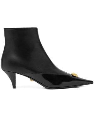 Versace Stivali Medusa A Punta - Nero