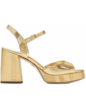 Sam Edelman Fleur Plateau-Sandalen Mit Zickzackmuster - Mettallic