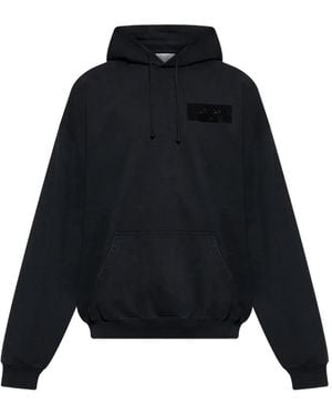 Vetements Hoodie À Patch Logo - Noir