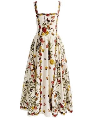 Alice + Olivia Vera Midi Dress - Metallic