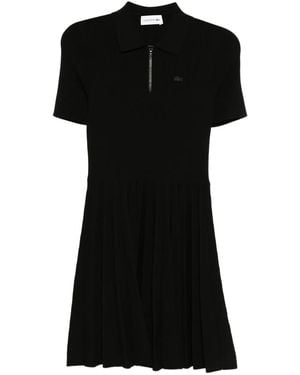 Lacoste Logo-Embroidered Dress - Black