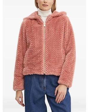 Guess Hooded Textured Jacket