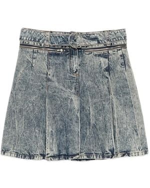 VAQUERA Wash Denim Skirt - Blue