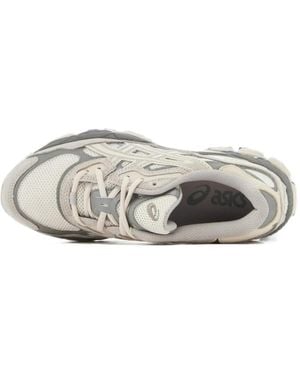 Asics Panelled Leather Trainers - White