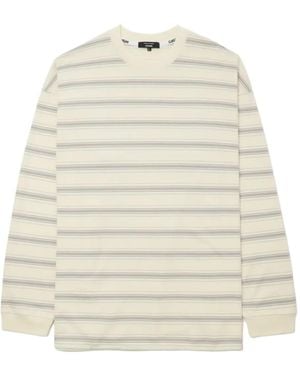 Comme des Garçons Gestreiftes Langarmshirt - Natur
