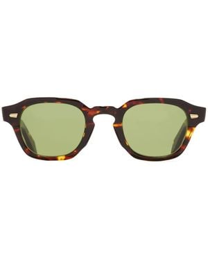 Cutler and Gross Occhiali Da Sole Con Effetto Tartarugato - Verde