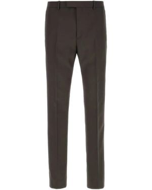 Gucci Panama Broek Met Split - Grijs