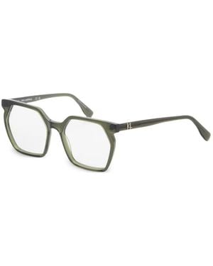 KARL LAGERFELD Geometric-Frame Glasses - White
