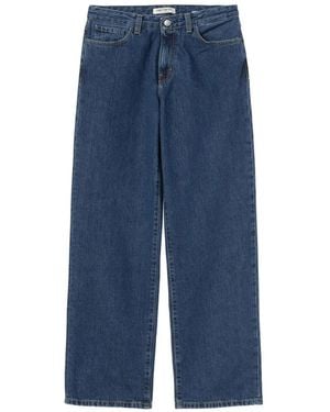 Carhartt Vaqueros Anchos Lavine Lavados A La Piedra - Azul
