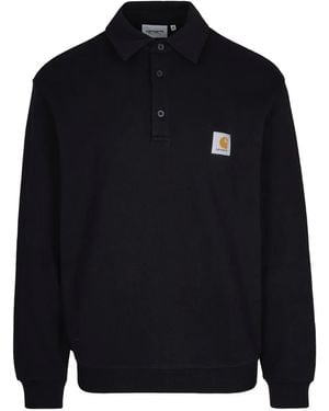 Carhartt ロゴパッチ ポロシャツ - ブルー