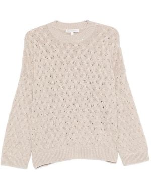 Antonelli Open-Work Sweater - Natural