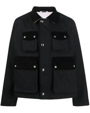 Thom Browne Multi-pocket Cropped Jacket - Black
