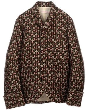 Walter Van Beirendonck Royal Floral-Print Blazer - Brown
