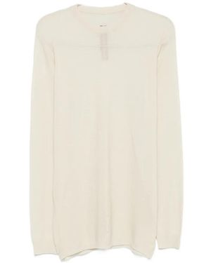 Rick Owens Fein Gestrickter Pullover - Weiß