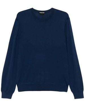 Tom Ford Wool T-Shirt - Blue