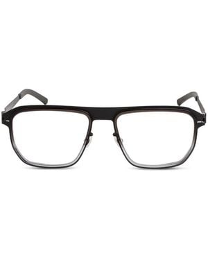 Mykita Walker Geometric-Frame Glasses - Gray