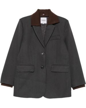 LA PISCINE Notched-Lapel Single-Breasted Jacket - Black