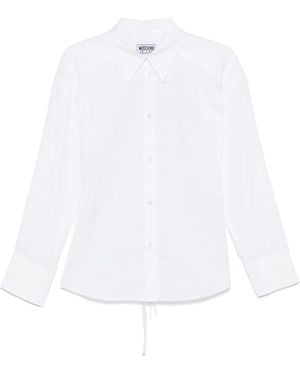 Moschino Open-Back Shirt - White