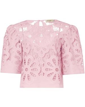 Temperley London Guinevere Top - Pink