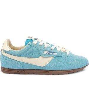Autry Leather Trainers - Blue
