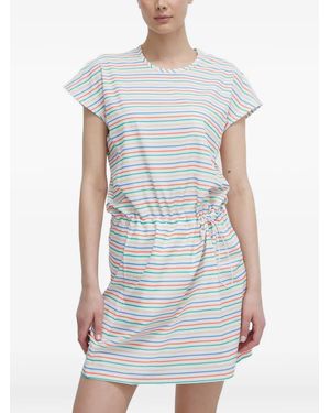 Helly Hansen Thalia Striped Drawstring-Waist Mini Dress - White