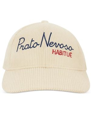 MC2 Saint Barth Embroidered Corduroy Hat - Natural