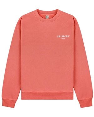 Sporty & Rich Cotton Sweatshirt - Pink