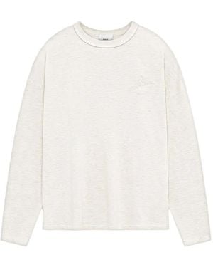 Rhude Logo-Detail Long-Sleeve T-Shirt - White