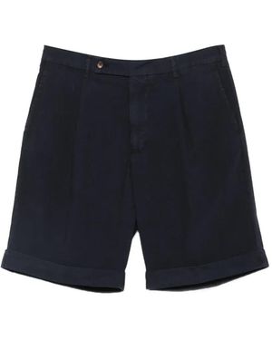 Berwich Pleated Shorts - Blue