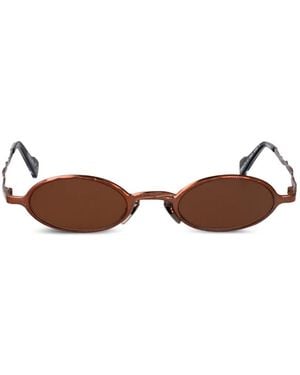 Kuboraum Lunettes De Soleil Ovales Maske Z24 - Brown