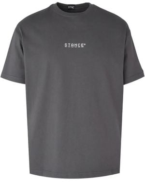 Stance Logo-Print Graphic-Print T-Shirt - Grey