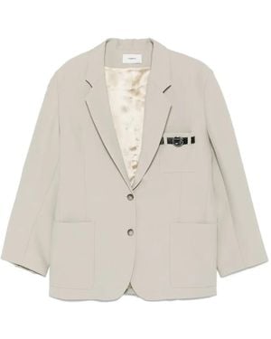 Coperni Belted Pocket Jacket - White