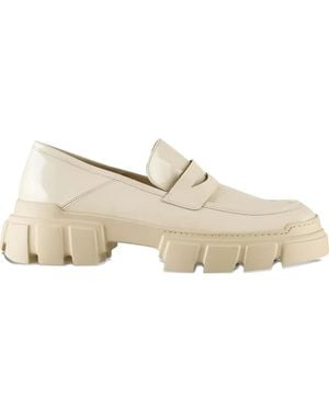 Högl Vince Chunky-Sole Leather Loafers - Natural