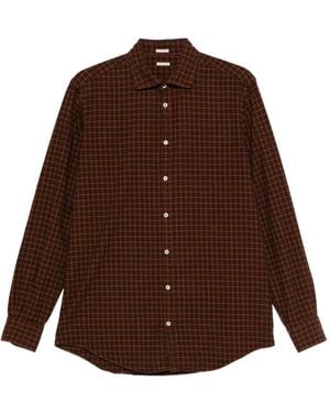 Massimo Alba Canary Hemd - Braun