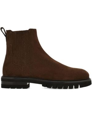 Ferragamo Suede Chelsea Boots - Brown