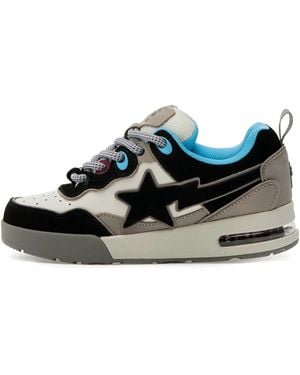 A Bathing Ape Flip Sta L Star-Embellished Sneakers - Black