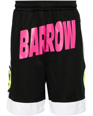 Barrow Shorts Sportivi Con Stampa - Nero