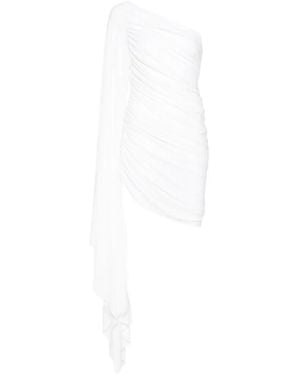 Norma Kamali Diana Ruched-Finish Dress - White
