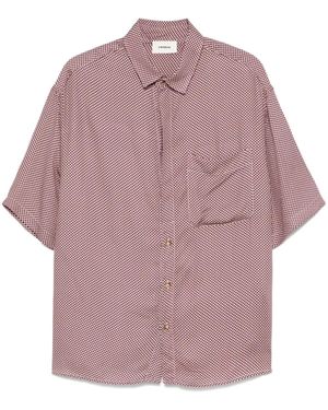A PAPER KID Floral-Print Shirt - Purple