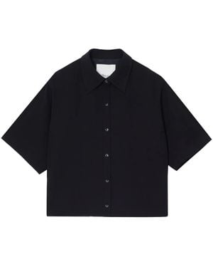 3.1 Phillip Lim Gestricktes Hemd - Blau