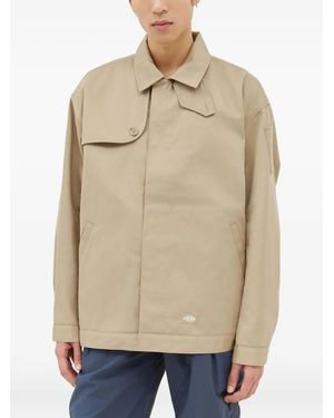 Dickies Buttoned Flap-Pocket Jacket - Natural