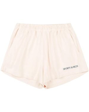 Sporty & Rich H&w Club ミニショートパンツ - ナチュラル